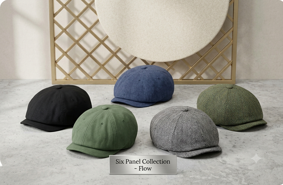Six panel hats