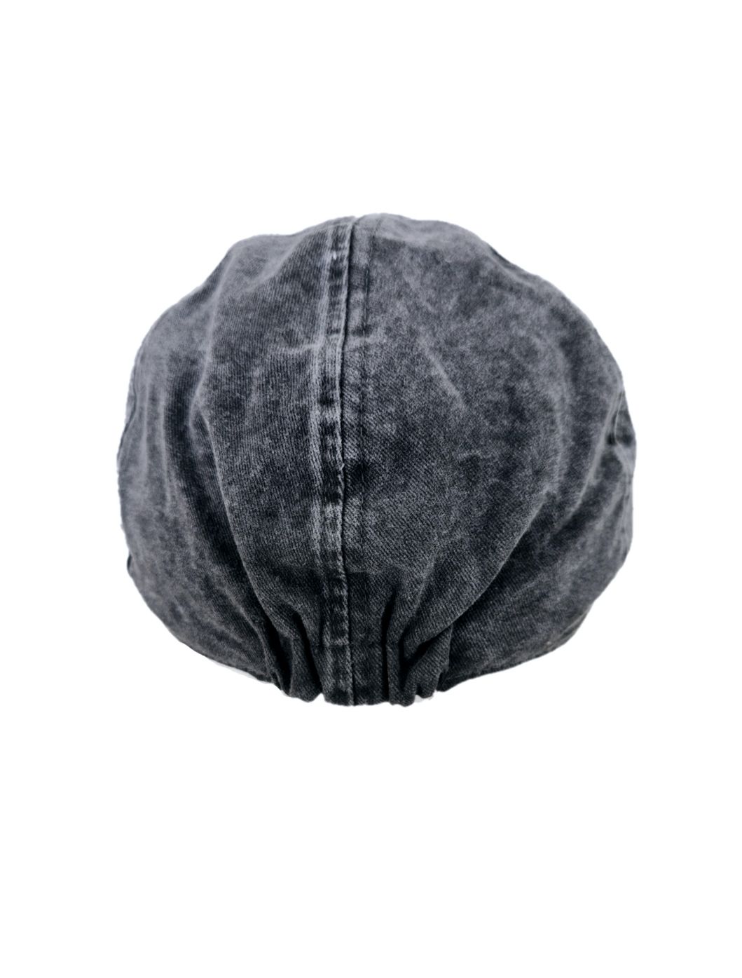 Black Cotton Six Panel Flat Cap – Summer Style