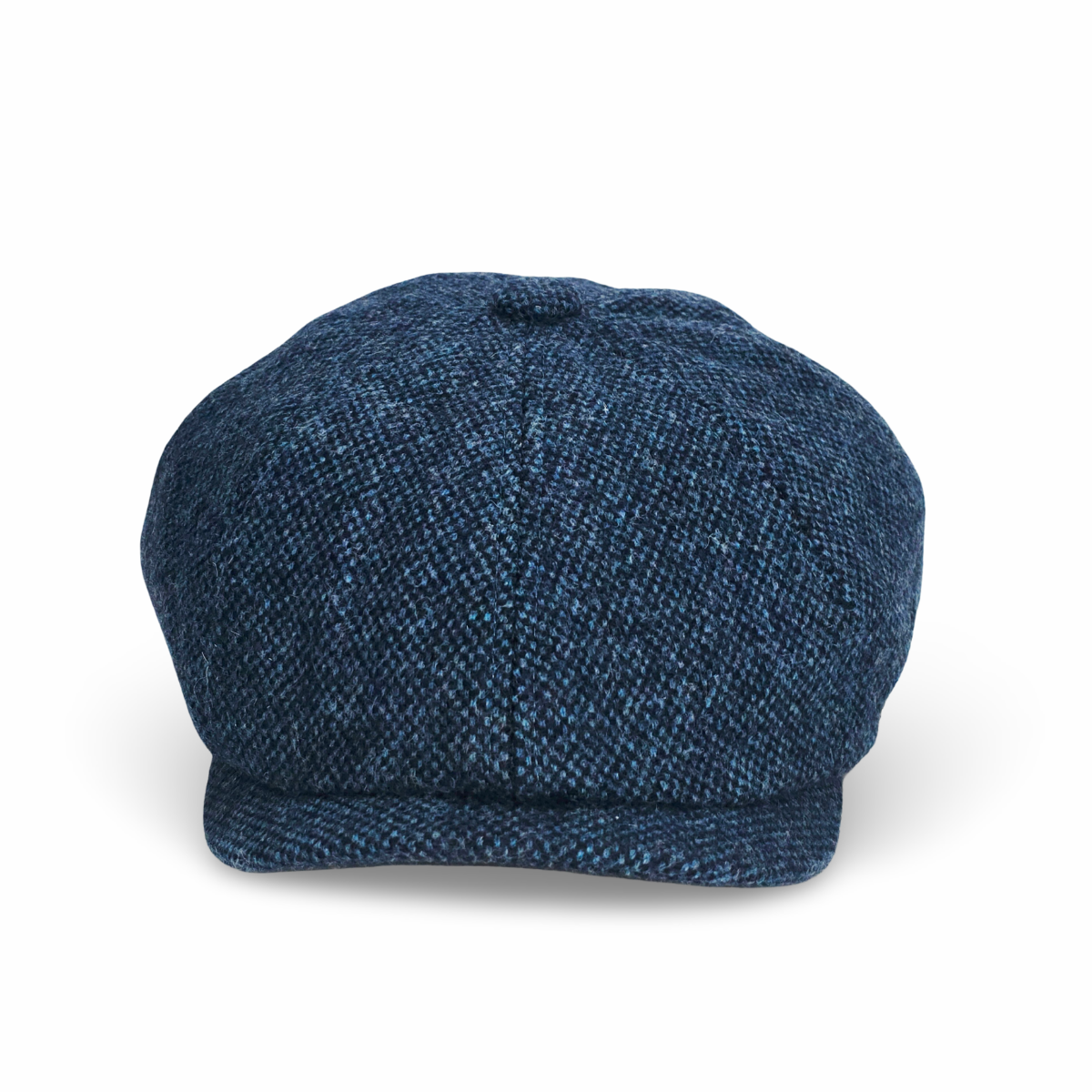 Tweed Blue Marl Eight Panel Cap