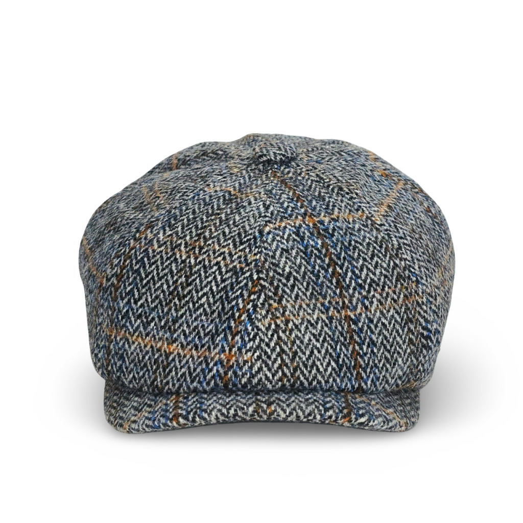 Light Grey Herringbone Eight Panel Cap