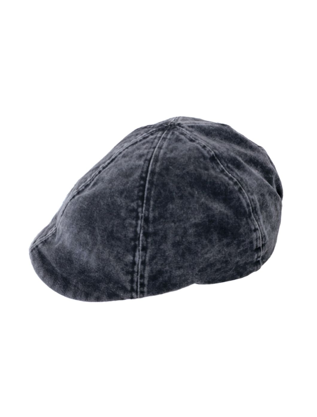 Black Cotton Six Panel Flat Cap – Summer Style