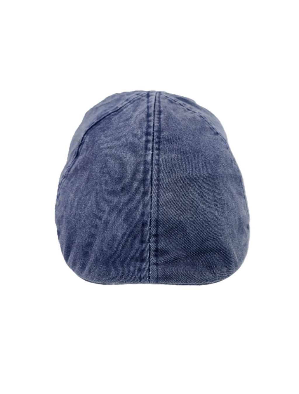Blue Cotton Six Panel Flat Cap – 100% Cotton