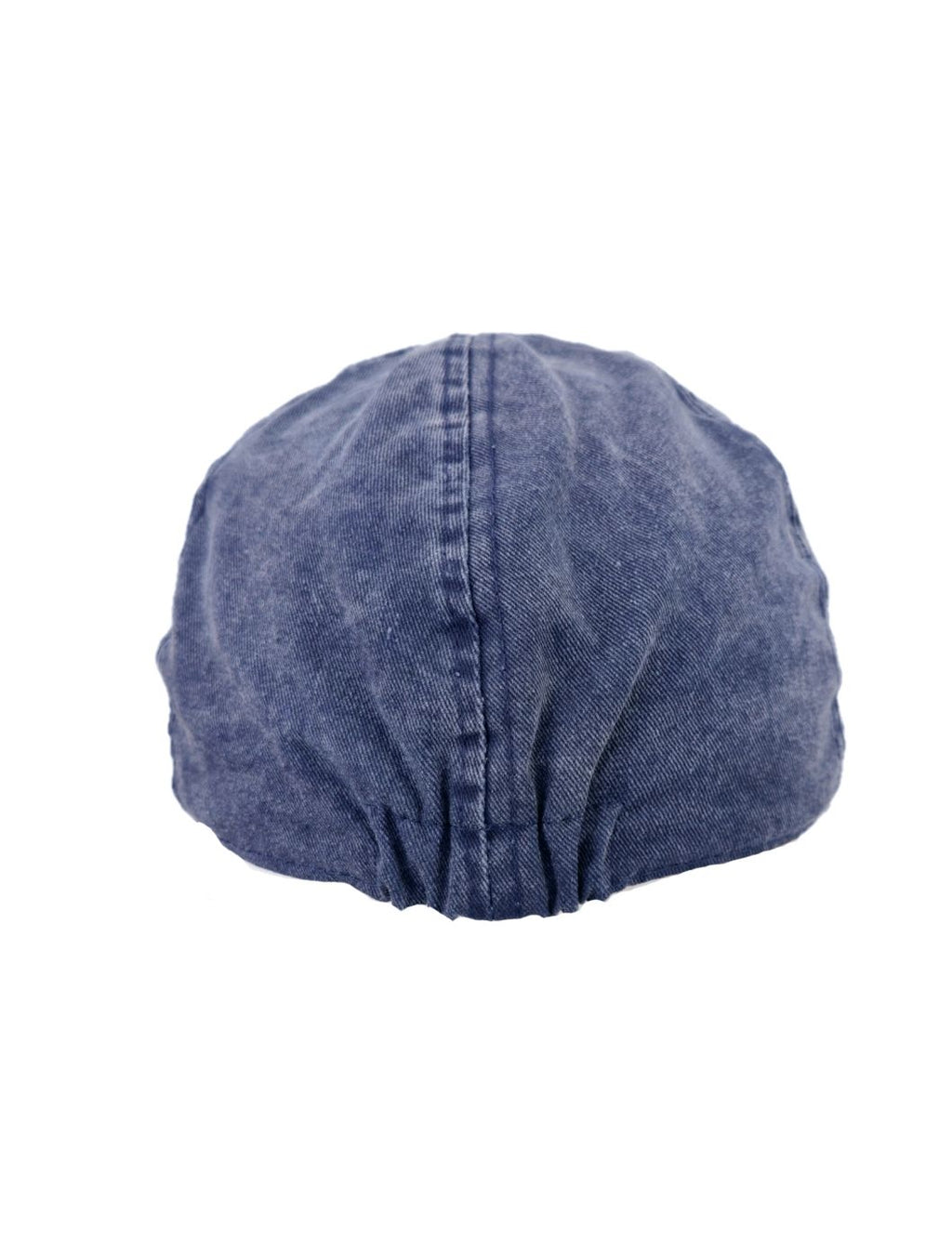 Blue Cotton Six Panel Flat Cap – 100% Cotton