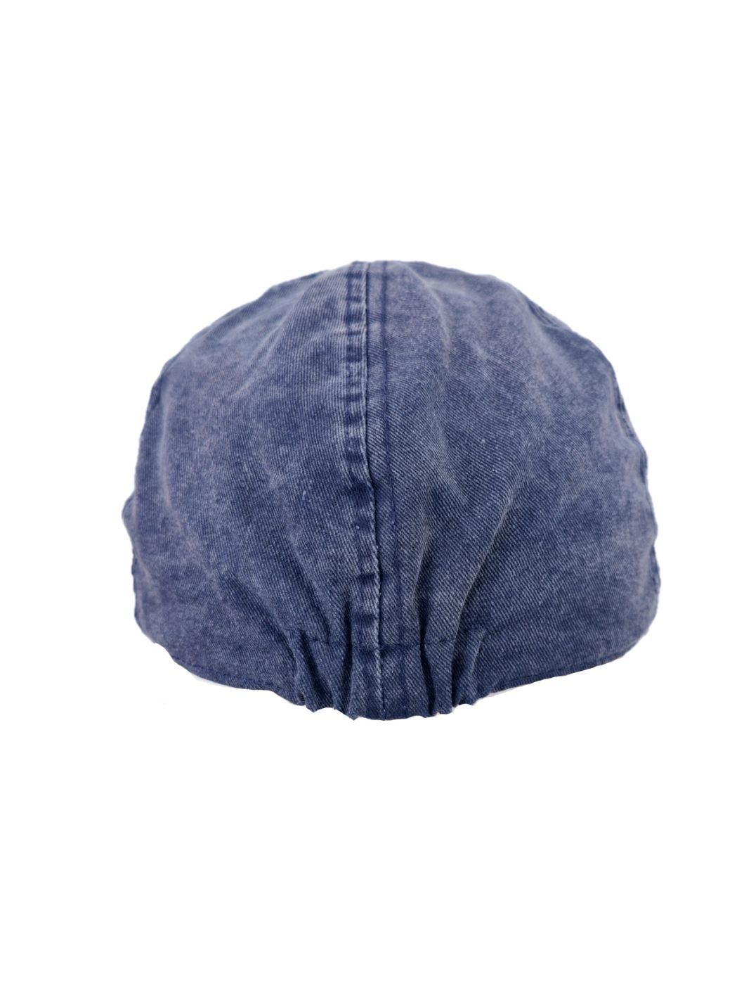 Blue Cotton Six Panel Flat Cap – 100% Cotton